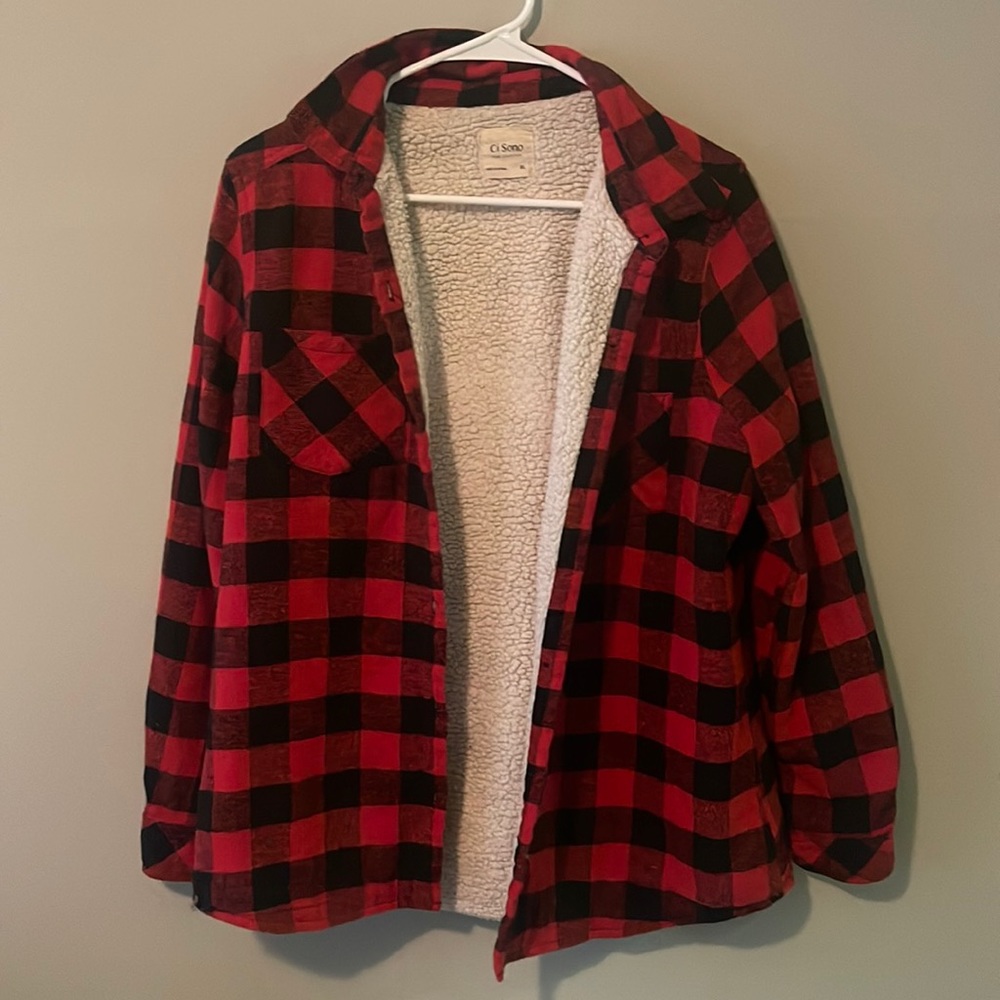 Ci Sona plaid collection with fur inside